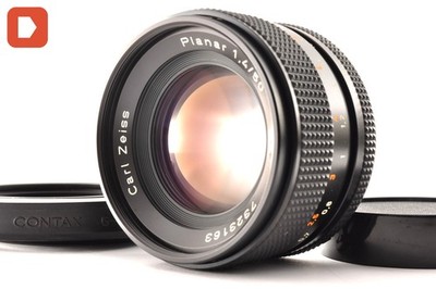[NEUWERTIG mit Haube] Contax Carl Zeiss Planar T * 50 mm F/1.4 MMJ #3163 Obje...