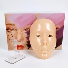 Makeup Practice Face Washable Soft Touch Mannequin Head Realistic for Permanent