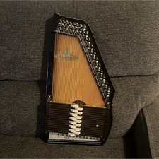 Chromaharp Autoharp by Rhythm Band Inc. Natural Finish Brown Black