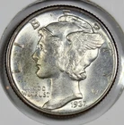 1937 Mercury Dime, Gem BU, Orignal surfaces, NO RESERVE