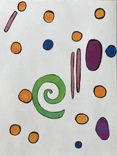 Artist Original Contemporary Multimedia Illustration Signed