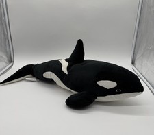 Ikea Blavingad Large Orca Killer Whale Soft Toy Plush Black White 60cm