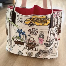 NWT $100 Brighton It?s Every Girl?s B.F.T. ( Best Friend Tote) Large Canvas Bag