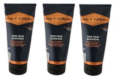 3 x 175ml King C. Gillette Rasiercreme Rasier...