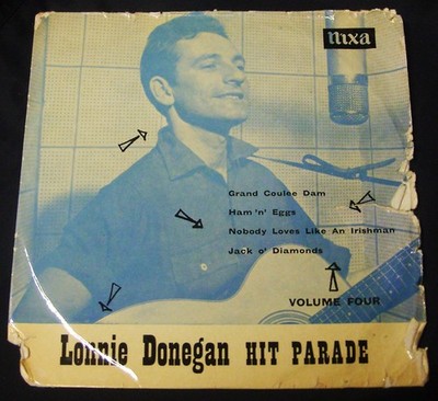 LONNIE DONEGAN - HIT PARADE Vol. 4 - EP  1957 - PYE NIXA NEP24081