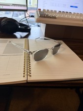 Roka Cade 2.0 Sunglasses Clear Frame/Gray mirrored Lens