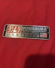 YOSHIMURA Aluminium Heat-Resistant Motorbike Motorcycle Sticker Exhaust Decals