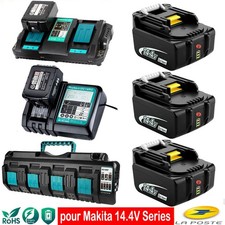 Batterie pour Makita 14,4V Series BL1450 BL1440 BL1415 196875-4 194558-0 chargur