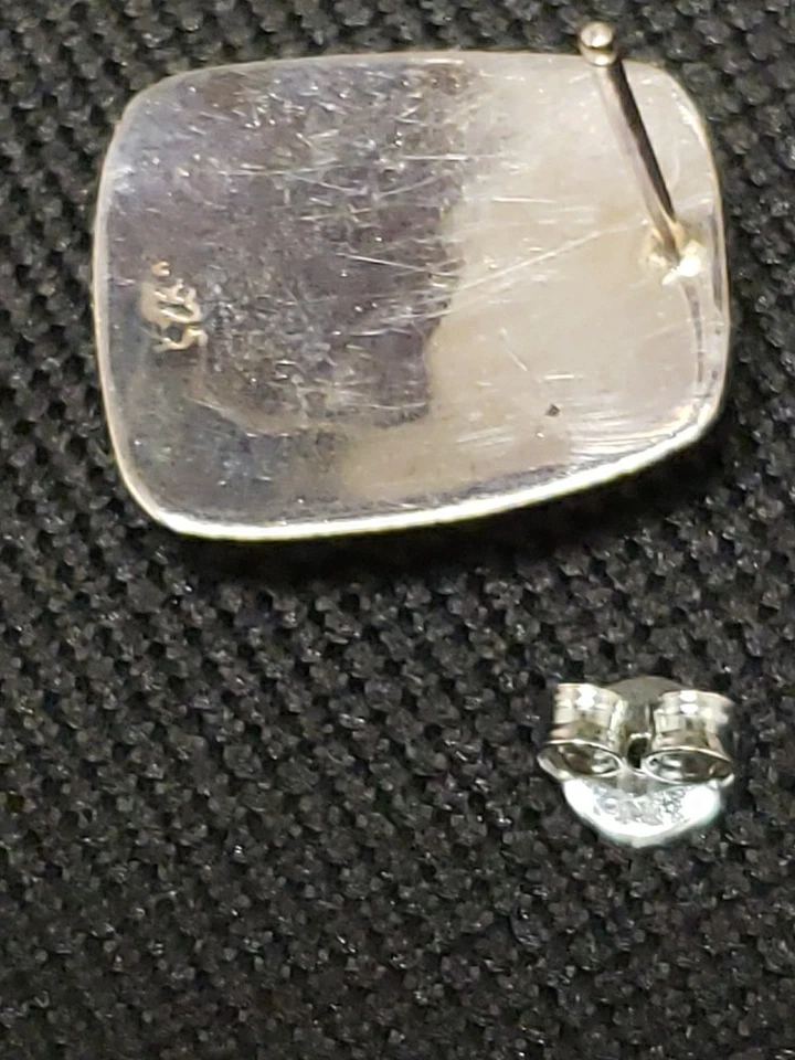 ЮГО-ЗАПАД СЕРЕБРО ВРУЧНУЮ ✋ КОВАНЫЙ 🔨 СЕРЬГИ. - Изображение 4 из 4