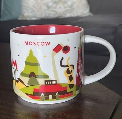 Starbucks MOSCOW City Mug You Are Here Series  14oz Collection Souvenir Cup