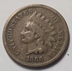 1866 Indian Head Cent Fine+