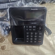 Panasonic KX-TGF740 téléphone sans fil 5 combinés système caractéristiques noir TESTÉ FONCTIONNE