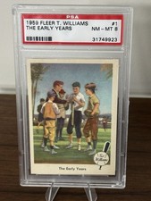 1959 Fleer Ted Williams - Ted Williams #1 Set Break The Early Years PSA 8 NM-MT