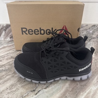 NIB Reebok Sublite Cushion Work Alloy Toe  RB4041 Men's Black Sneaker Sz 8 4E