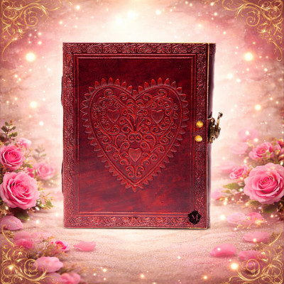 Leather Journal 8x6 Handmade Vintage Diary Notebook Single Lock 200 Lined Pages
