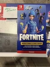 Nintendo Switch Fortnite Wildcat Bundle Code Card UNSCRATCHED 
