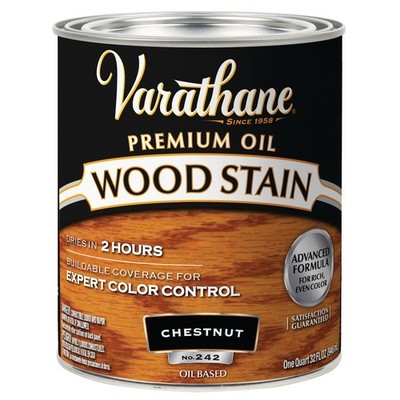 211721H Premium Wood Stain, Quart, Chestnut
