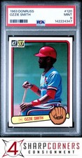 1983 DONRUSS #120 OZZIE SMITH CARDINALS HOF PSA 9