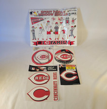 Cincinnati Reds MLB Window Decals Stickers Lot of 5 New In Packaging