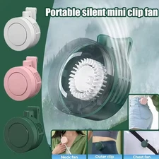 Portable Mini Rechargeable Clip-On Fan Silent Bladeless Electric Whirlwind Fan