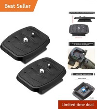 2-Piece 43mm Quick Release Tripod Mounting Plate for Effortless Photography