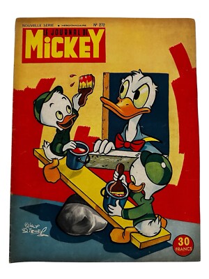 mickey magazine（ドナルド） Le Journal de Mickey Mouse French comic magazine #272.Donald Duck