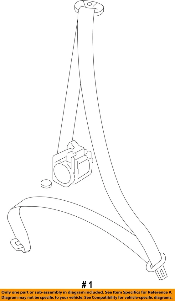 Used Front Right Seat Belt Front fits: 2004 Audi TT bucket seat Cpe passenger re - Изображение 4 из 4