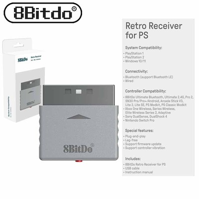 8Bitdo Retro Receiver for PS1/PS2/Windows
