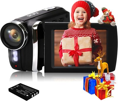 Vmotal HG8250 Digital Video Camcorder 1080P 24MP FHD 270 Grad drehbare
