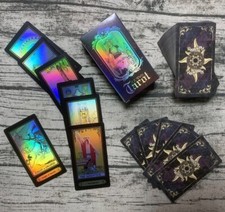 Tarot Cards Set of 78 Surface Laser Cards with English Instructions Book for Beg