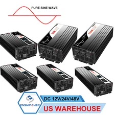 Pure Sine Wave Inverter 12v  24v 48v to 110v 120V 600w/1000w/1500w/2000w/3000w 