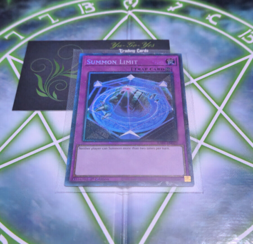 RA01-EN070 Summon Limit Collectors Rare 1st Edition YuGiOh Card - Picture 1 of 2