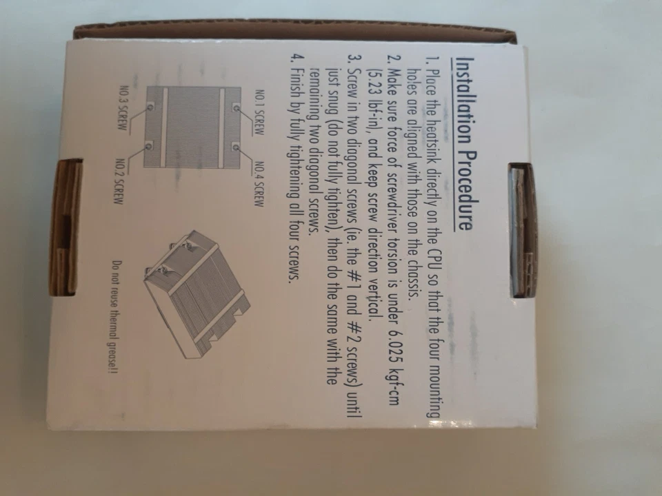 SUPERMICRO SNK-P0017 LGA771 1U Passive CPU Heat Sink - Image 4 of 4