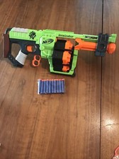 Nerf Zombie Strike Doominator Dart Gun Blaster W/ 10 Darts