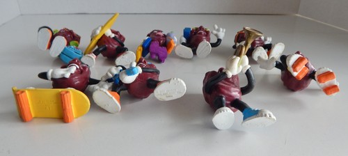 Nine Small Plastic California Raisins. Vintage 1980's - Bild 11 von 12