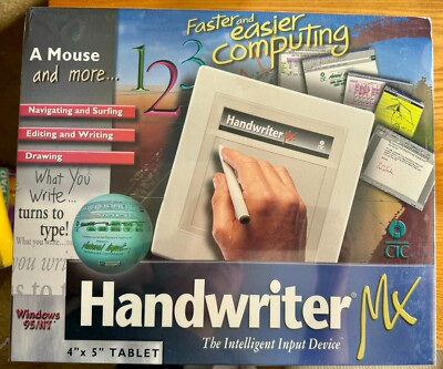 VTG 1997  Graphics Creativity  Handwriter MX 4  x 5  Tablet Tool Windows 95/NT