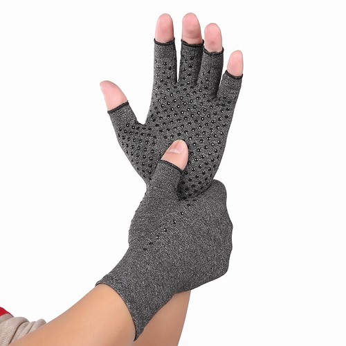 1 Paar Kupfer Arthritis Kompression Handschuh Hand Stütze Gelenkschmerzen Rel ☀ - Bild 2 von 24
