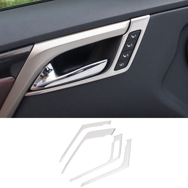 Matte Silver Interior Door Lock Switch Frame Trim For Lexus RX350 450h 2016-2022