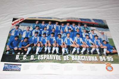 Poster Football Ancien Real Sporting De Gijón Saison 1994-1995