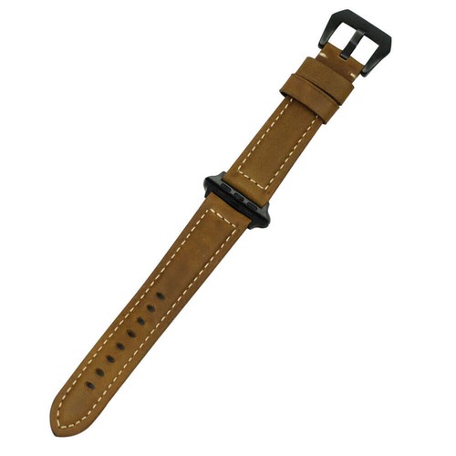 Cinturino da polso vintage in vera pelle per Apple Watch serie 9/8/7/6/5/4/3 SE - Foto 23 di 28