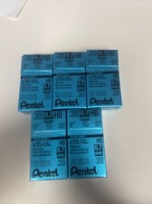 Lof of 5 Pentel Super Hi-Polymer 0.7 mm Lead Refill HB Black Various Models