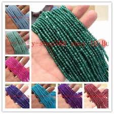 Wholesale 10 Strands Faceted 3mm Multicolor Round Gemstone Beads Loose Beads 15"