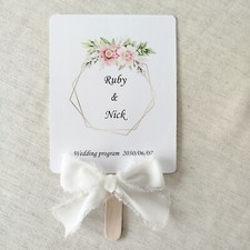 Personalized hand fans, wedding hand fans, wedding favors, 50 units