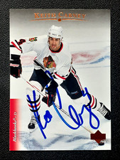 KEITH CARNEY AUTHENTIC AUTOGRAPH 1995-96 UPPER DECK 95-96 NO 435       91640