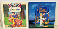 Snow White 7 Dwarfs and The Swan Princess Laserdiscs Lot- Disney Princess Movie