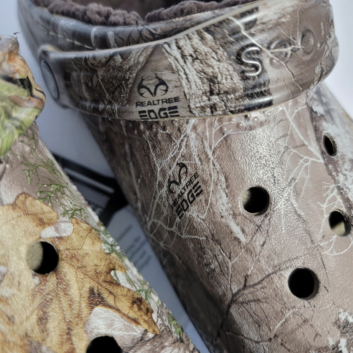 Crocs Classic Lined Realtree Edge Camo Clogs Mens 7 Wmns 9 Hunting 205377-280‎ Crocs Classic Lined Realtree Edge Camo Clog Size: Mens 7  main image 2