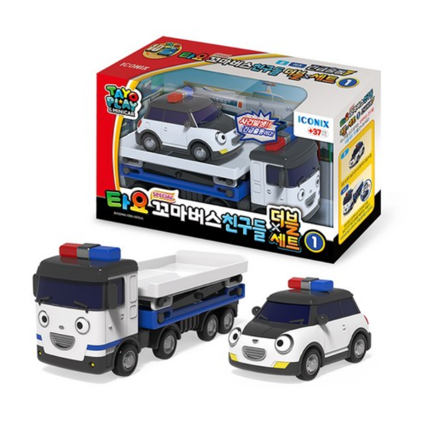 タヨ TAYO ミニカー17台　セット　韓国 玩具 TAYO Little Bus Friends Special Double Set V.1 Mini Car 2