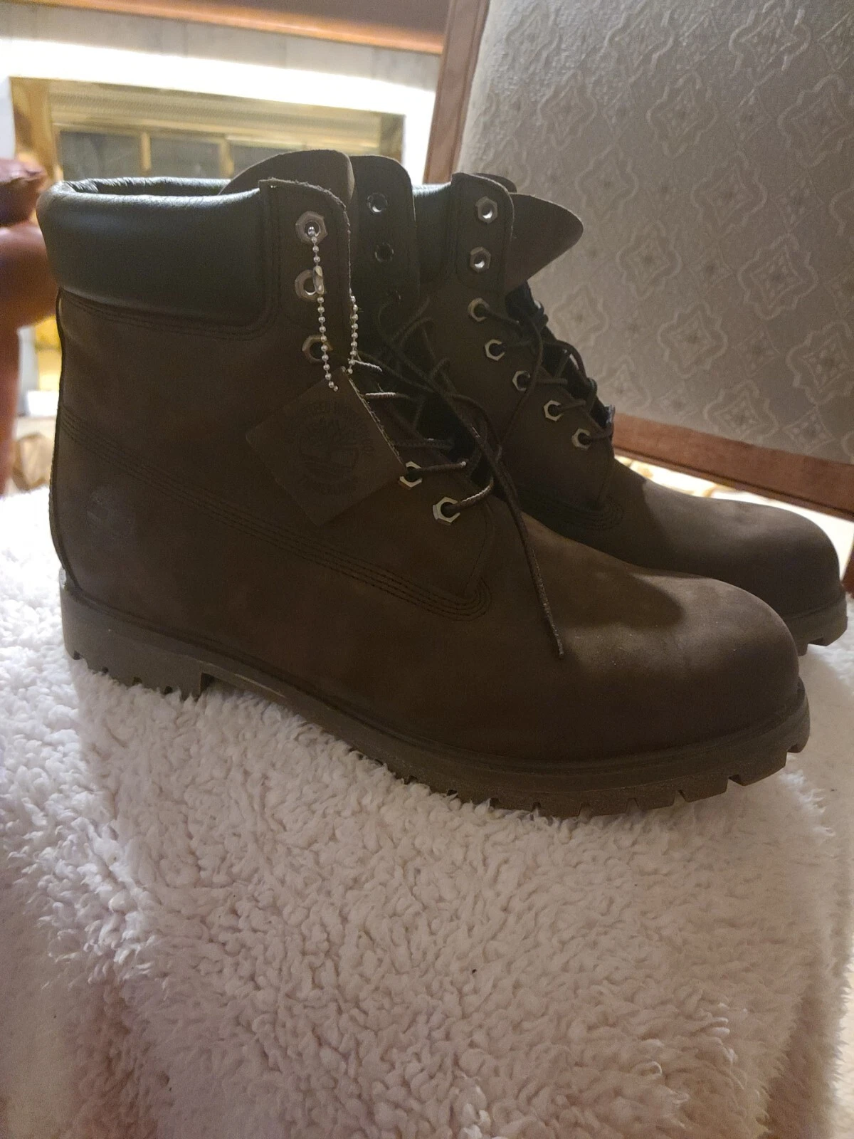 Timberland Men's Premium 6" Waterproof Boots - Dark Brown Suede Size 13M New