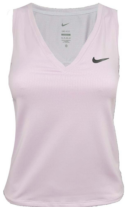 Nike シルバー Vネック タンクトップ Nike Tennis Womens Dri-FIT Court Victory Tank Top CV4784-530 Light