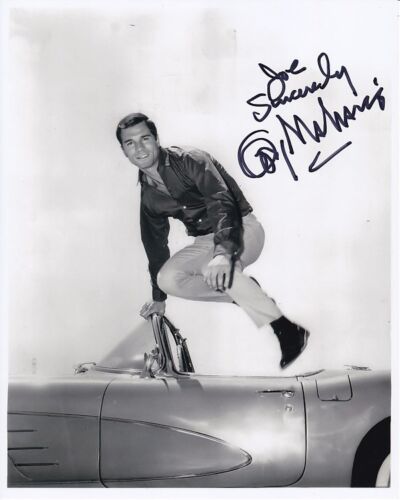 GEORGE MAHARIS Signed 8x10 ROUTE 66 CORVETTE BUZ MURDOCK Photo - To Joe